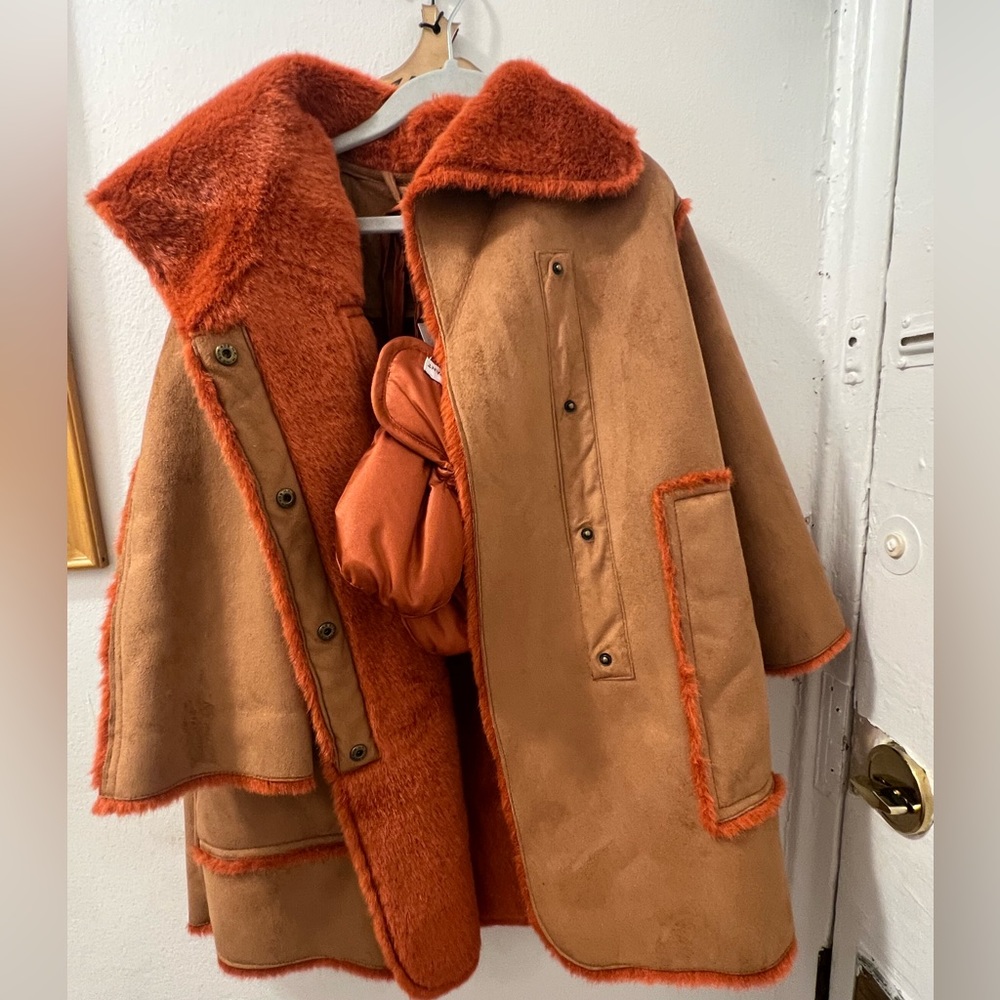 7A.M Enfant Girla Coat - 4/5T and Mittens
